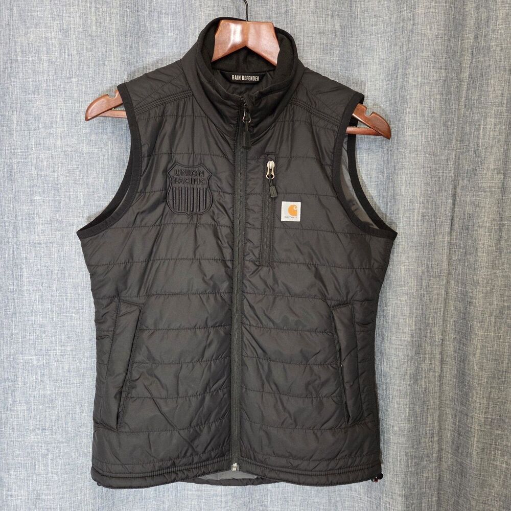 CARHARTT Gilliam Vest Union Pacific Collector Item - Staff Swag WOMEN'S XS Black